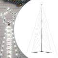vidaXL LED vianočný stromček 861 LED studená biela 478 cm