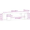 vidaXL TV skrinka 100 x 30 x 26,5 cm Čierny dub Kompozitné drevo