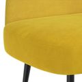 vidaXL čalúnená lavica so spätným opierkom Žltá 110 x 60 x 76 cm Zamat