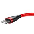 Baseus Cafule USB Lightning kábel 2,4 A 1 m (čierny + červený)