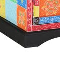 vidaXL TV skrinka 100 x 35 x 50 cm Viacfarebný Masívne mango drevo