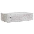 vidaXL Nástenná zásuvková polica betónovosivá 40x23,5x10 cm MDF