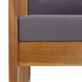vidaXL Záhradná lavička s podložkami 119 cm, akáciový masív