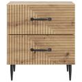 vidaXL Nočný stolík 2 ks Dub artisan 43 x 34,5 x 47,5 cm