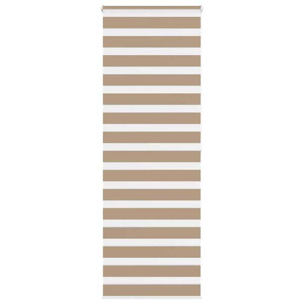 vidaXL Zebrová roleta pieskovo hnedá 80x200 cm šírka látky 75,9 cm polyester