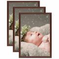 vidaXL Fotorámiky na stôl, koláž 3 ks, tmavočervené 10x15 cm