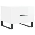 vidaXL Konferenčné stolíky 2 ks lesklé biele 50x50x40 cm kompoz. drevo