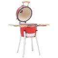 vidaXL Kamado gril s udiarňou keramika 33 cm