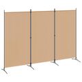 vidaXL 3-panelový paravan Béžová 260 x 180 cm Látka