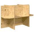 vidaXL Terárium Hnedá 80 x 50 x 100 cm OSB