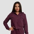 Dámska mikina Zip-up TRN Eggplant - GymBeam, veľkosť L, veľkosť oblečenia L