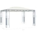 vidaXL Altánok s LED reťazou 400x300 cm, krémový
