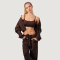 Dámske tepláky NEO Mocha - GymBeam, veľkosť XL, 78% Polyamide, 22% Elastane
