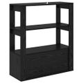 vidaXL Servírovacia skriňa Čierny dub 30 x 80 x 90 cm Kompozitné drevo
