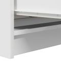 vidaXL Komoda biela 80x35x99 cm spracované drevo