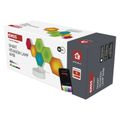 GoSmart LED stolná lampa Hexagon biela, 6 častí, RGBIC stmievateľná, WiFi