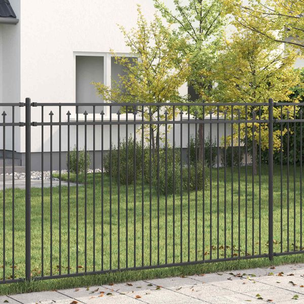 vidaXL Plot s hrotmi BAARLO Čierna