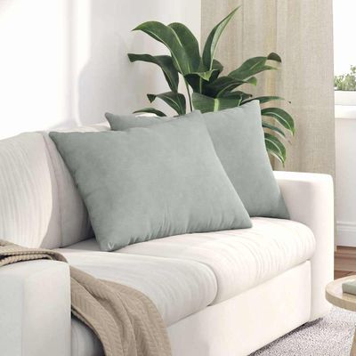 vidaXL Vankúše na pohovku 2 pcs Svetlosivá 70 x 50 cm