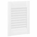 vidaXL Dvierka skrinky s lamelovým dizajnom biele 39,5x29,5 cm