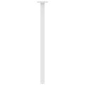 vidaXL Nohy konzolového stolíka 4 ks biele 72 cm oceľové