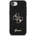 Puzdro Guess HC Fixed Glitter Big 4G pre iPhone 16e čierna