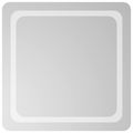 vidaXL Zrkadlo do kúpeľne s LED Priehľadná 60 x 60 cm tvrdené sklo
