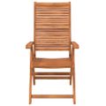 vidaXL Skladacie polohovacie kreslá 6 ks 56x72x107 cm masívne akáciové drevo