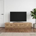 vidaXL TV skrinka 147 x 34,5 x 27 cm Dub artisan Kompozitné drevo