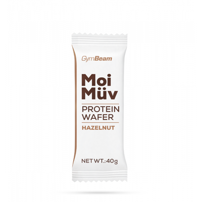 MoiMüv Protein Wafer - GymBeam, vanilka, 16 x 40 g