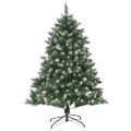 vidaXL Umelý vianočný stromček Zelená 120 cm PVC, plast a oceľ