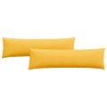 vidaXL Vankúše na pohovku 2 pcs Svetložltá 145 x 40 cm