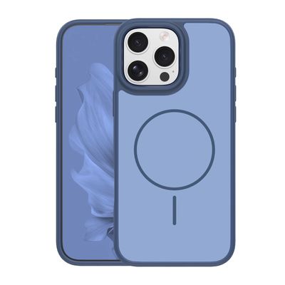 Rámové tenké Mag puzdro pre iPhone 16 Pro Max 6,9" tmavomodrá