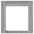 vidaXL Obloženie krbu sivá sonoma 100x20x100 cm kompozitné drevo
