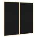 vidaXL Informačná nástenka 80 x 80 x 1.4 cm Borovicový masív Čierna
