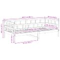 vidaXL Denná posteľ čierna masívna borovica 80x200 cm