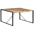 vidaXL Jedálenský stôl 140x140x75 cm surové mangovníkové drevo