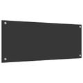 vidaXL Kuchynský obklad Tmavo šedá 100 x 40 cm tvrdené sklo