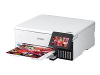 Multifunkčná tlačiareň - farba - atramentová - plniteľná - A4/Letter (médiá) - až 16 str./min. (tlač) - USB, LAN, Wi-Fi(ac), hostiteľ USB - biela