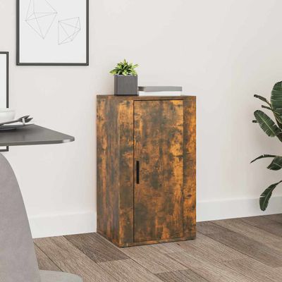 vidaXL Komoda dymový dub 40x33x70 cm spracované drevo