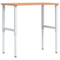 vidaXL Pracovný stôl 100x(55-60)x(71,5-98) cm masívny buk