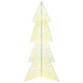 vidaXL Vianočný stromček 100 LED Teplá biela 120 cm Akryl