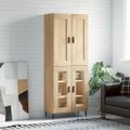 vidaXL Vysoká skrinka dub sonoma 69,5x34x180 cm spracované drevo