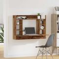 vidaXL Nástenný stôl Staré drevo 105 x 48 x 75 cm Kompozitné drevo