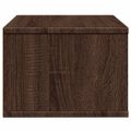 vidaXL Stojan na tlačiareň hnedý dub 40x32x22,5 cm kompozitné drevo