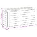 vidaXL Záhradný úložný box antracitový 116x44x55 cm