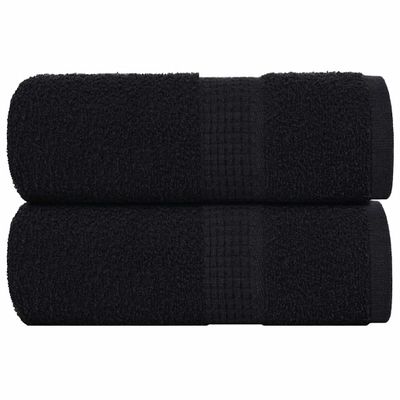 vidaXL Uteráky pre hostí FROGN 2 ks čierne 30x50 cm 360 g/m²