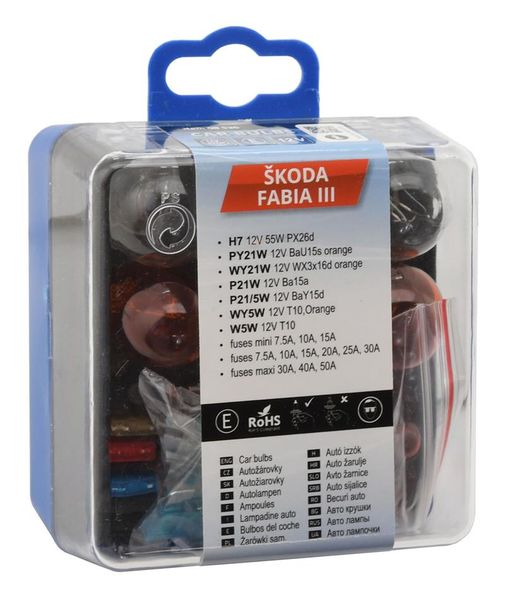 Žiarovky servisný box ŠKODA FABIA III H7