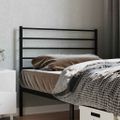 vidaXL Kovové náhradné čelo postele čierne 80 cm