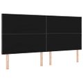 vidaXL LED hlavová doska Biely 200 cm látka