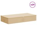 vidaXL Úložná krabica 24 ks Netkaná látka 90 x 48 x 15 cm 64,8 L
